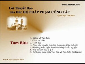 Tam Giáo / Lời Thuyết Đạo của Đức Hộ Pháp Phạm Công Tắc